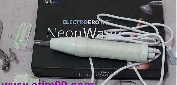  Double Electro and Saline Nipples, Stimming Pussy and Tits
